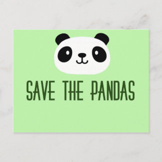 Sparen de Pandas Briefkaart