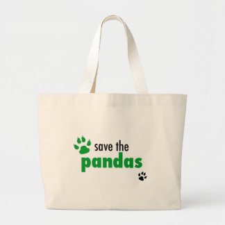 Sparen de Pandas Grote Tote Bag