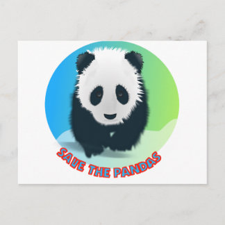 Sparen de Pandas. Panda Beer Briefkaart
