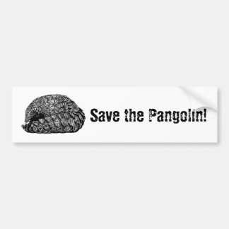 Sparen de Pangolin bumper sticker