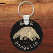 Sparen de Pangolin Cute Endangered Animal Activist Sleutelhanger (Voorkant)