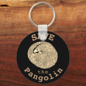 Sparen de Pangolin die de bedreigde dierkunst in e Sleutelhanger (Voorkant)