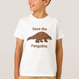 Sparen de Pangolin Endangered Species Boy T-shirt