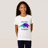 Sparen de Pangolin Endangered Species T-shirt (Voorkant volledig)