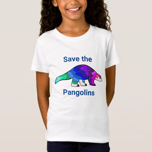 Sparen de Pangolin Endangered Species T-shirt (Voorkant)