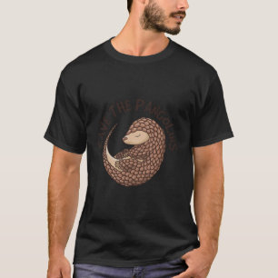 Sparen de pangolins Funny Cute Animal Pangolin Gif T-shirt