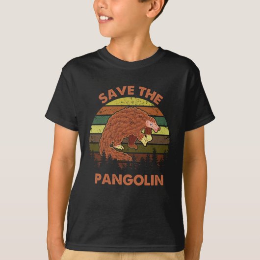 Sparen de pangolins Funny Cute Animal Pangolin Gif T-shirt (Voorkant)