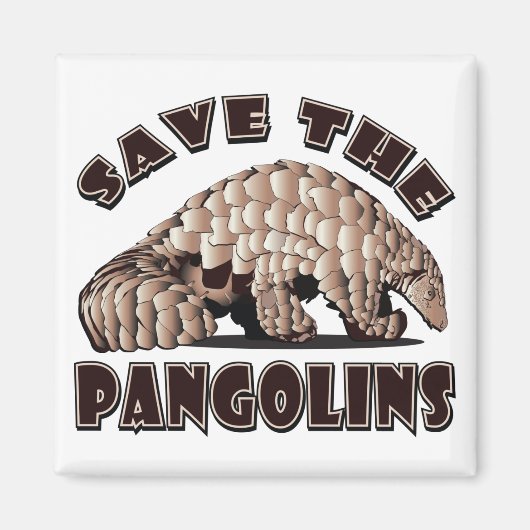 Sparen de Pangolins Magneet (Voorkant)