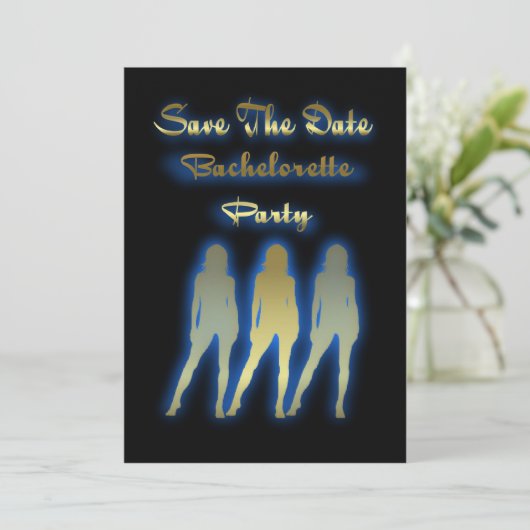 Sparen de Partij van de Uitnodiging van de Datum B (Staand voorkant)