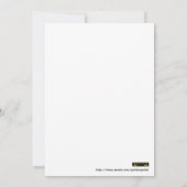 Sparen de Partij van de Uitnodiging van de Datum B (Achterkant)