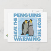 Sparen de Pinguïns Briefkaart (Voorkant / Achterkant)
