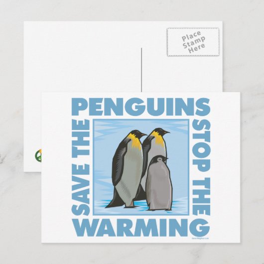 Sparen de Pinguïns Briefkaart (Voorkant / Achterkant)