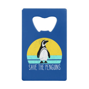 Sparen de pinguïns creditkaart flessenopener