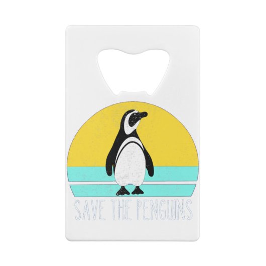 Sparen de pinguïns creditkaart flessenopener