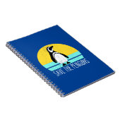 Sparen de pinguïns notitieboek (Rechterzijde)