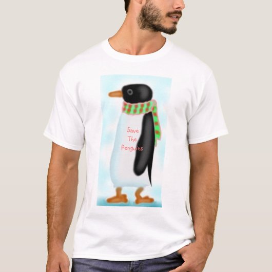 Sparen de pinguïns t-shirt (Voorkant)
