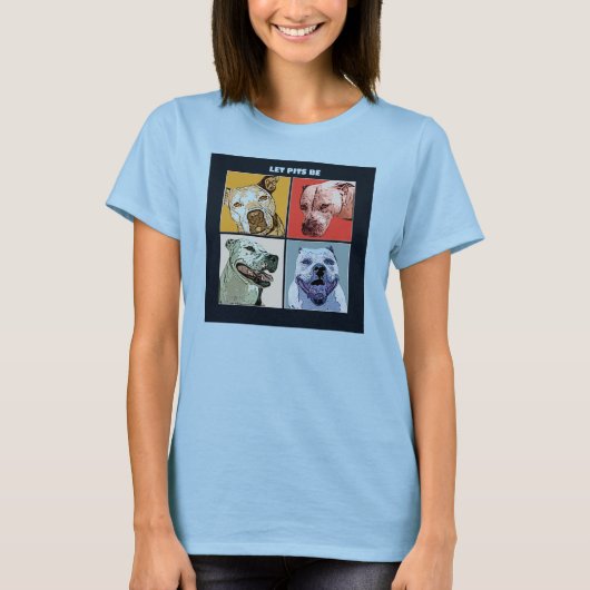 Sparen de Pit Bulls. T-shirt (Voorkant)