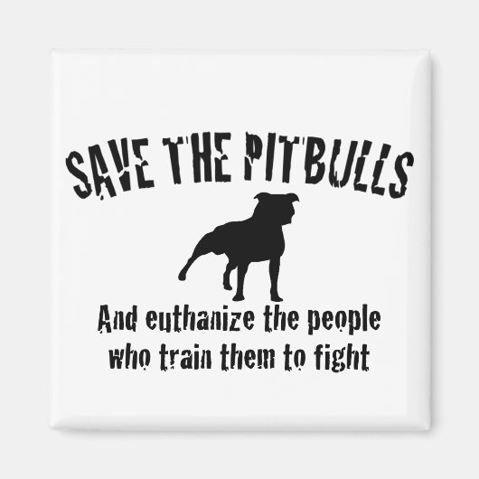 Sparen de Pitbulls Magneet (Voorkant)