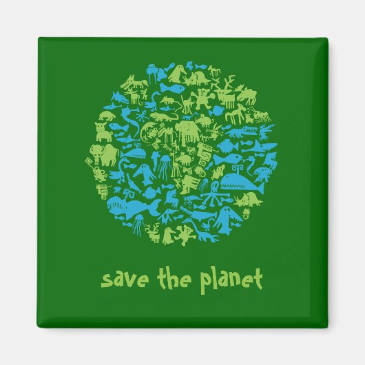 Sparen de planeet magneet (Voorkant)