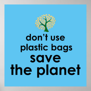 Sparen de planeet poster