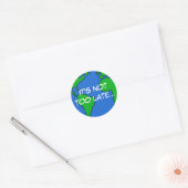 Sparen de planeet ronde sticker (Envelop)