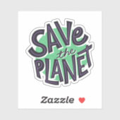Sparen de planeet sticker (Vel)