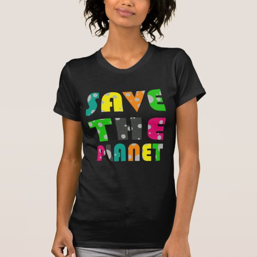 Sparen de planeet t-shirt (Voorkant)