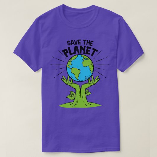 Sparen de planeet t-shirt (Design voorkant)