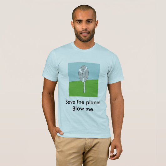 Sparen de planeet. t-shirt (Voorkant volledig)