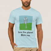 Sparen de planeet. t-shirt (Voorkant)