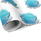Sparen de Planet Dolphins Cadeaupapier (Rol Hoek)