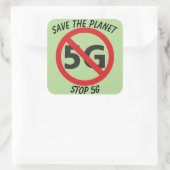 Sparen de Planet, Stop 5G sticker (Tas)