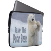 Sparen de Polaire Beren Laptop Sleeve (Voorkant Rechts)