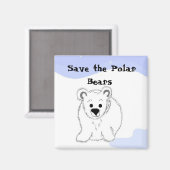Sparen de Polaire Beren Magneet (Voorkant / Achterkant)