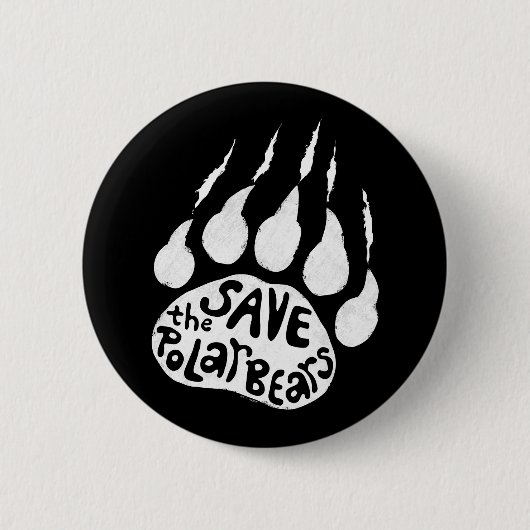 Sparen de Polaire Beren Ronde Button 5,7 Cm (Voorkant)