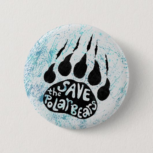 Sparen de Polaire Beren Ronde Button 5,7 Cm (Voorkant)