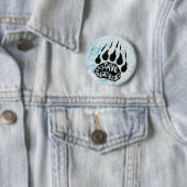 Sparen de Polaire Beren Ronde Button 5,7 Cm (In situ)