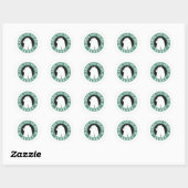 Sparen de Polaire Beren Ronde Sticker (Vel)