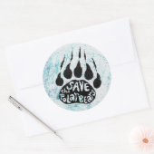 Sparen de Polaire Beren Ronde Sticker (Envelop)