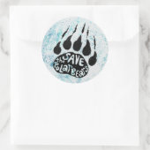 Sparen de Polaire Beren Ronde Sticker (Tas)