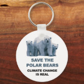 Sparen de Polaire Beren Sleutelhanger (Voorkant)