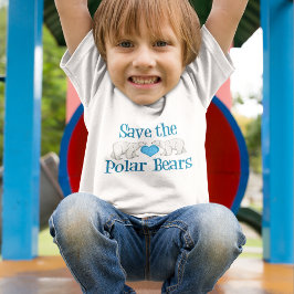 Sparen de Polaire Stomme van de Beren Kinder Shirts