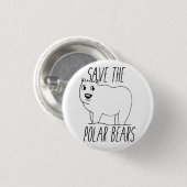 Sparen de Polar Button van Beren (Voorkant /achterkant)