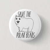 Sparen de Polar Button van Beren (Voorkant)