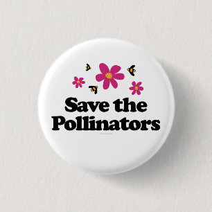 Sparen de Pollinators Ronde Button 3,2 Cm
