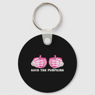 Sparen de pomkins Halloween Breast Cancer Awarenes Sleutelhanger