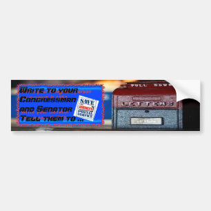 Sparen de Postale Dienst van Amerika Bumpersticker