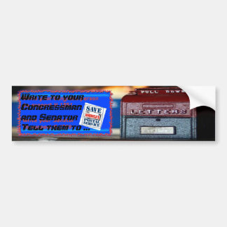 Sparen de Postale Dienst van Amerika Bumpersticker