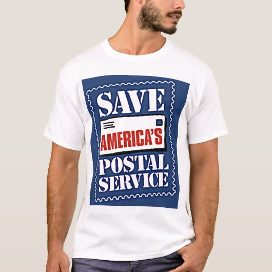 Sparen de Postale Dienst van Amerika T-shirt (Voorkant)