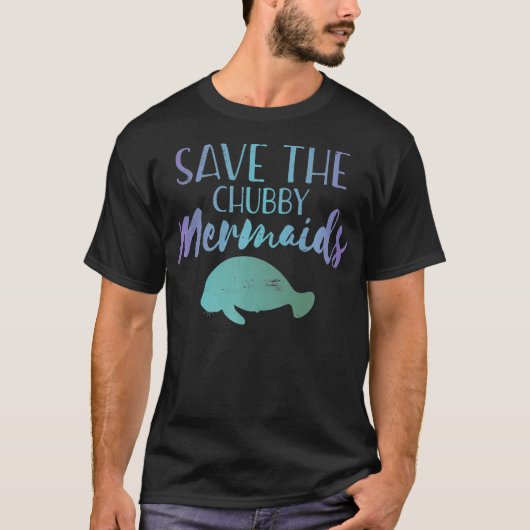 Sparen de premie van het Kute Manatee van de Zeeme T-shirt (Voorkant)